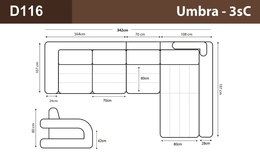 Umbra - 3sC - Leather Sofa Lounge Set